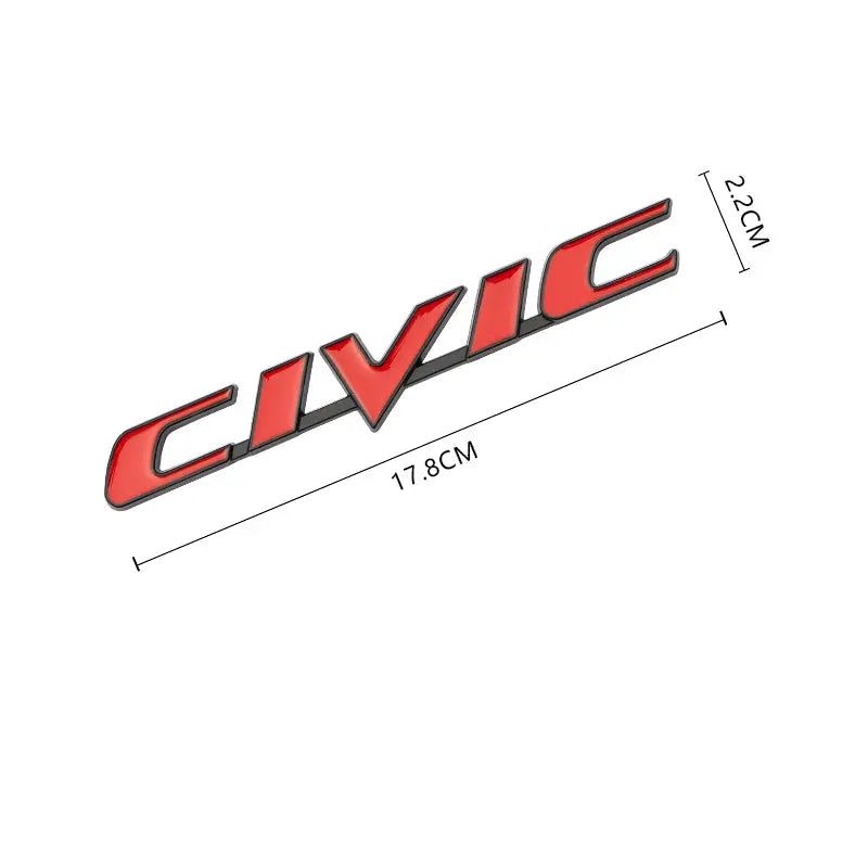 3D Metal VTEC i-VTEC CIVIC Sticker Emblem Badge Decals for Honda City Civic Accord