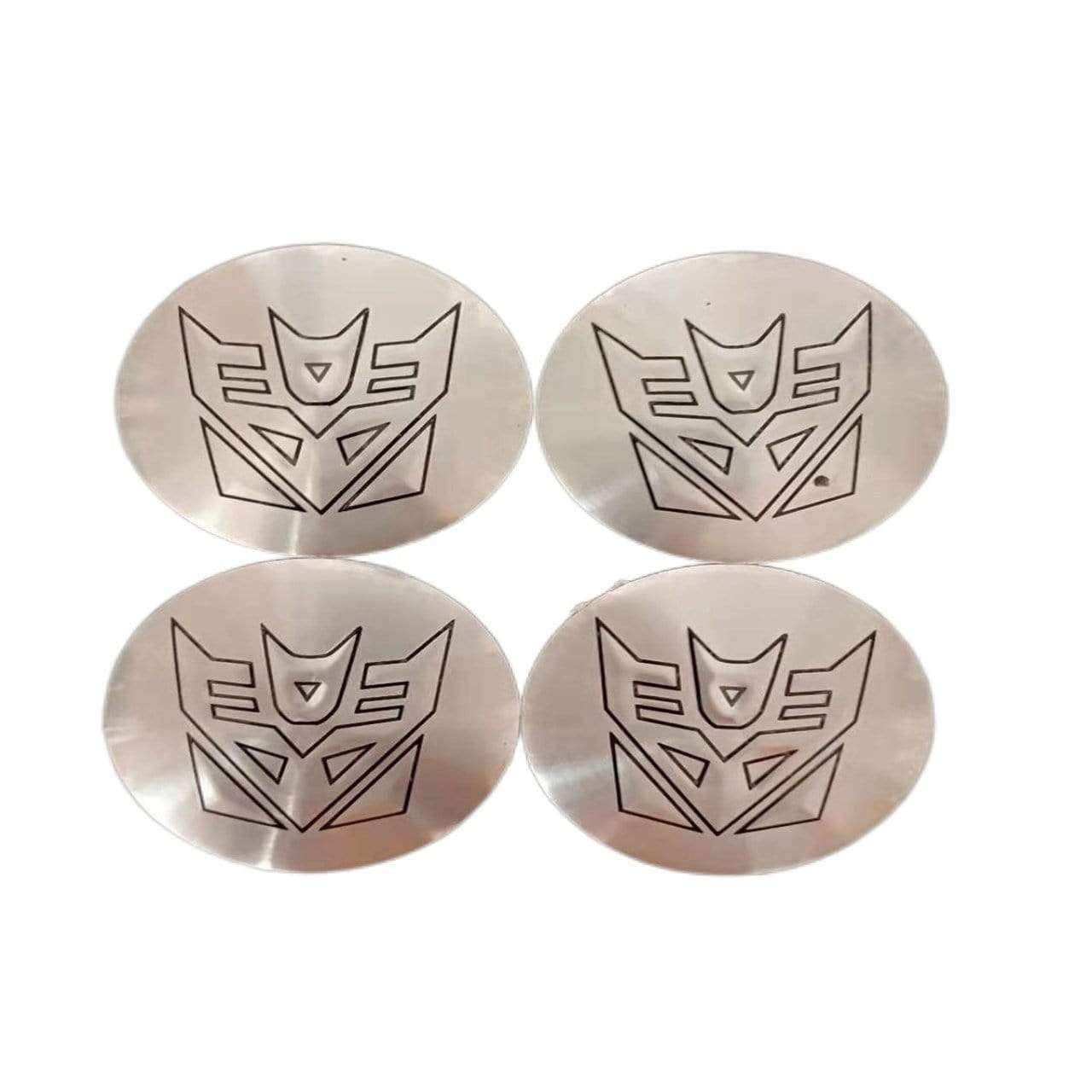 4pcs 56mm Transformers Autobots Decepticons Car Wheel Center Stickers Wheel Center Hub Caps Badge Emblem Decal