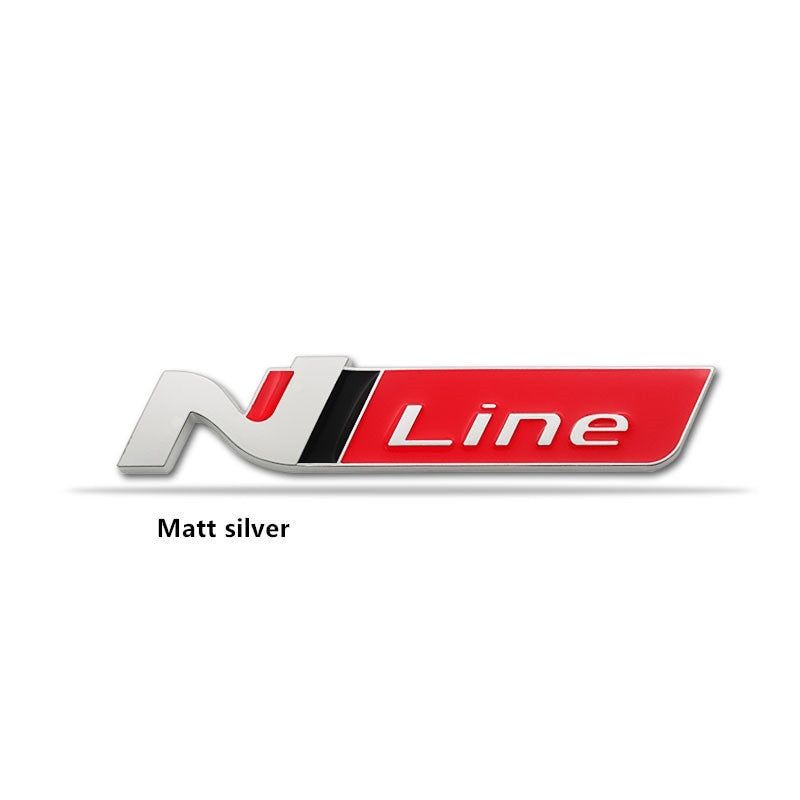 1x 3D Metal N NLINE N Line  Badge Emblem Grille for Hyundai Front Hood