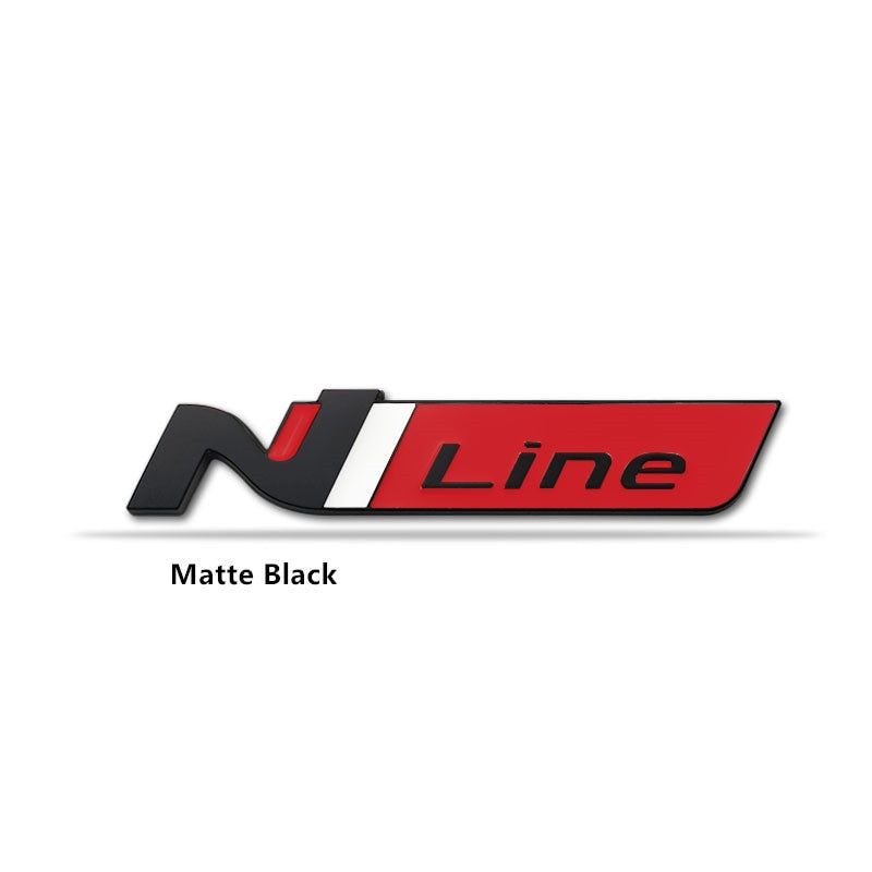 1x 3D Metal N NLINE N Line  Badge Emblem Grille for Hyundai Front Hood