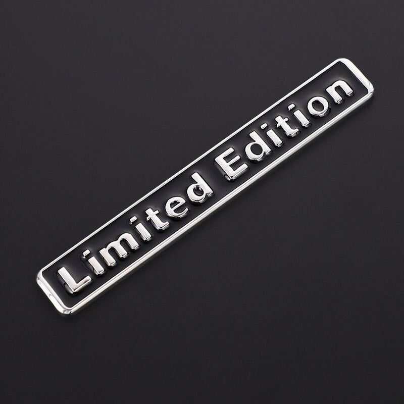 2Pcs 3D Metal LIMITED EDITION Emblem Badge Stickers Decal for BMW Audi Honda Opel Toyota