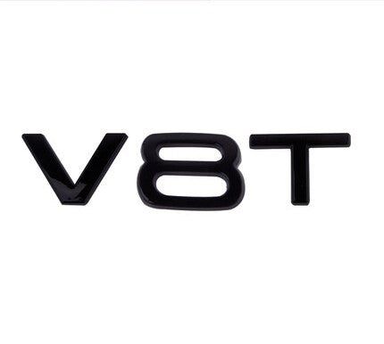 1pcs ABS Glossy Black Rear Tailage Trunk Sticker For Audi A6 C6 C5 A3 A5 Q2 Q3