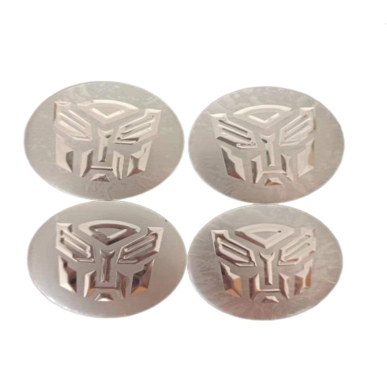 4pcs 56mm Transformers Autobots Decepticons Car Wheel Center Stickers Wheel Center Hub Caps Badge Emblem Decal