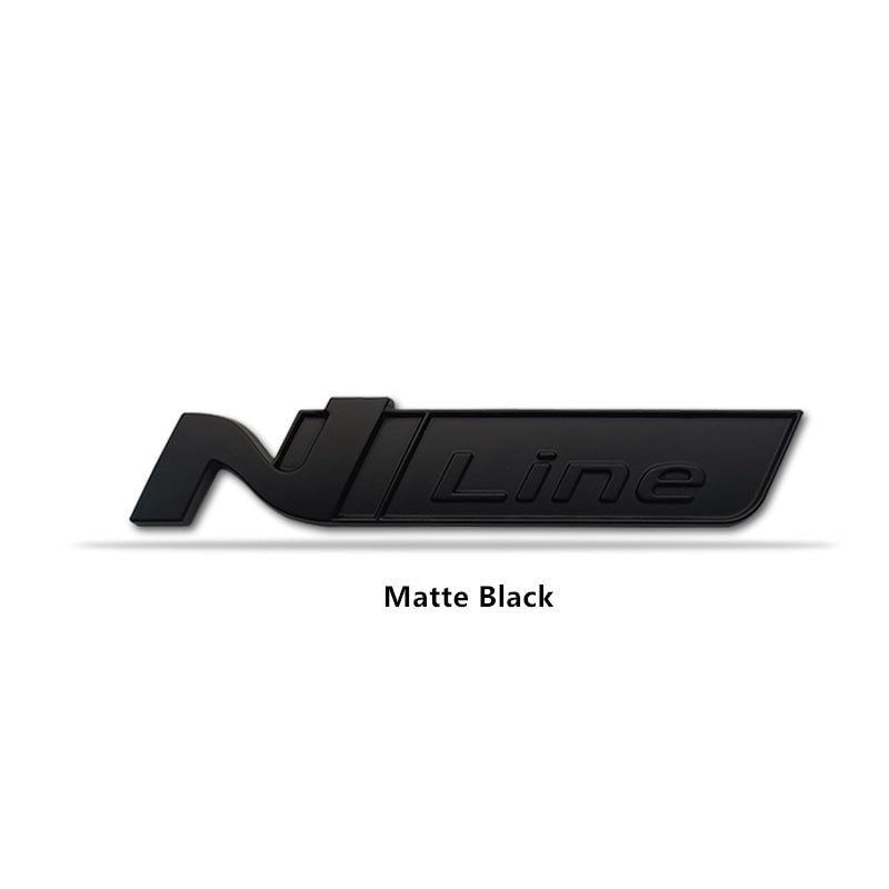 1x 3D Metal N NLINE N Line  Badge Emblem Grille for Hyundai Front Hood