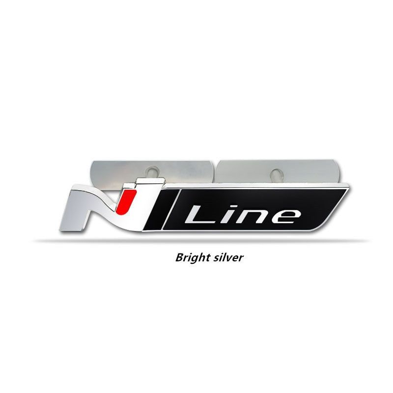 1x 3D Metal N NLINE N Line  Badge Emblem Grille for Hyundai Front Hood