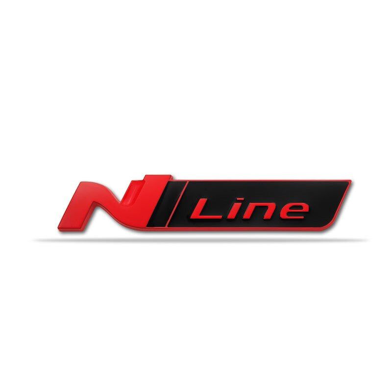 1x 3D Metal N NLINE N Line  Badge Emblem Grille for Hyundai Front Hood