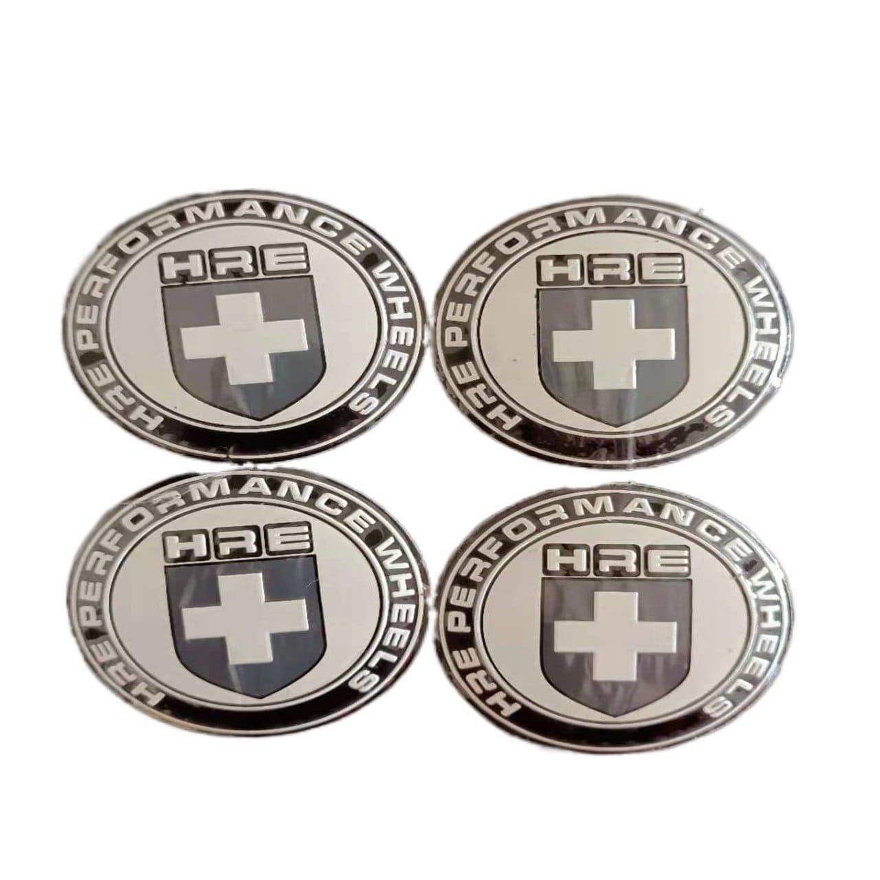 4pcs 56mm HRE PERFORMANCE Car Wheel Center Hub Cap Badge Emblem Decal Stickers