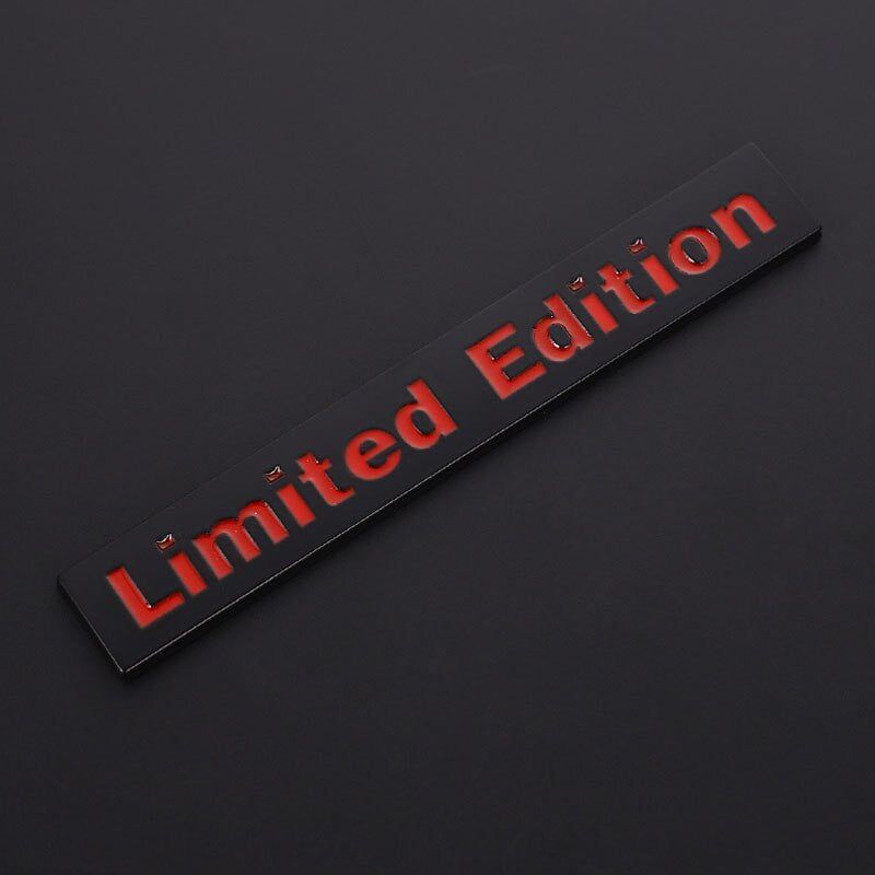 2Pcs 3D Metal LIMITED EDITION Emblem Badge Stickers Decal for BMW Audi Honda Opel Toyota