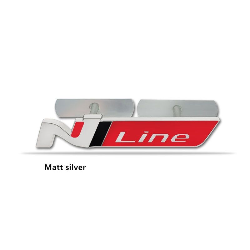 1x 3D Metal N NLINE N Line  Badge Emblem Grille for Hyundai Front Hood