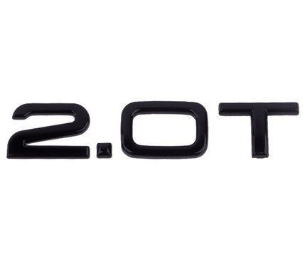 1pcs ABS Glossy Black Rear Tailage Trunk Sticker For Audi A6 C6 C5 A3 A5 Q2 Q3