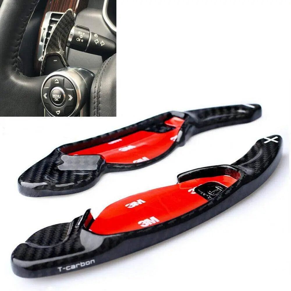 Steering Wheel Shift Paddle Extension Carbon Fiber For Land Rover Evoque Jaguar