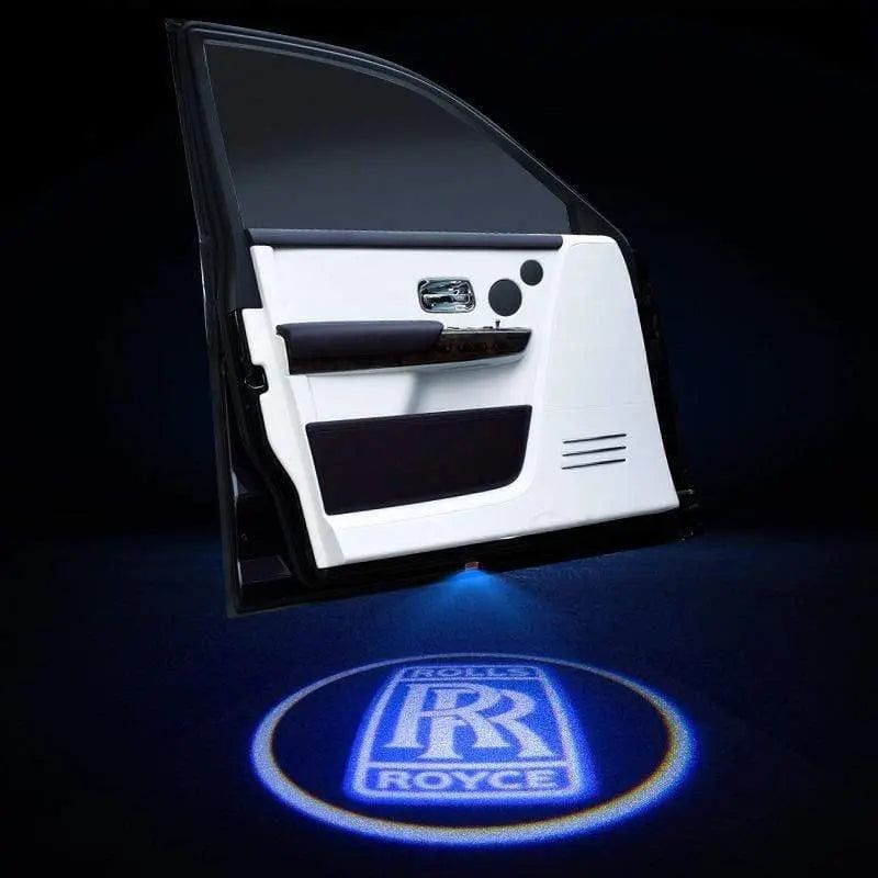 2X Wireless Car Door Welcome Projector Logo Ghost Shadow Laser Light For Rolls-Royce
