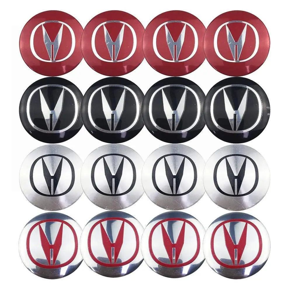 4PCS 56mm Acura Car Wheel Center Hub Cap Sticker Auto Tire Emblem Badge Decal