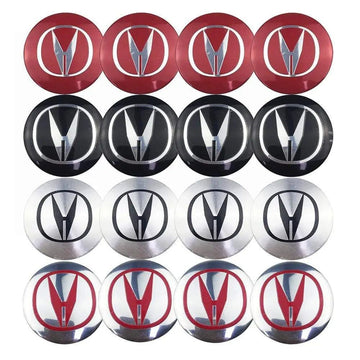 4PCS 56mm Acura Car Wheel Center Hub Cap Sticker Auto Tire Emblem Badge Decal