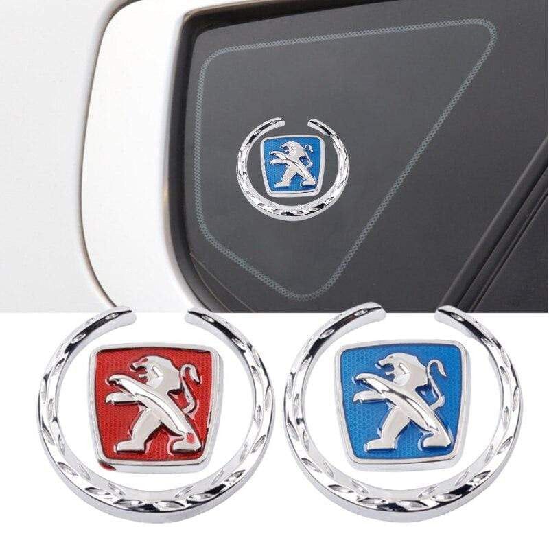 2 pcs Car Window Sticker for Peugeot Logo 406 5008 301 407 207 208 206 103 308 2008 307 4008 3008 Accessories Auto Emblem Body Decal