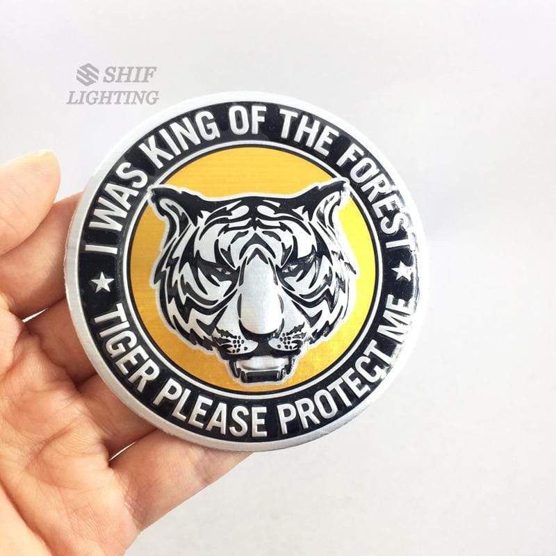 4pcs 56mm Aluminum Eagle Tiger Lion Logo Car Wheel Center Hub Cap Badge Emblem Decal Stickers