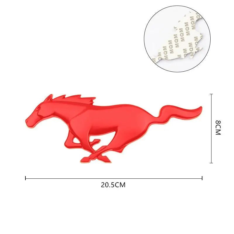 For Mustang 2015-2021 Fastback Mach 1 Shelby Metal Front Grill Horse Emblem