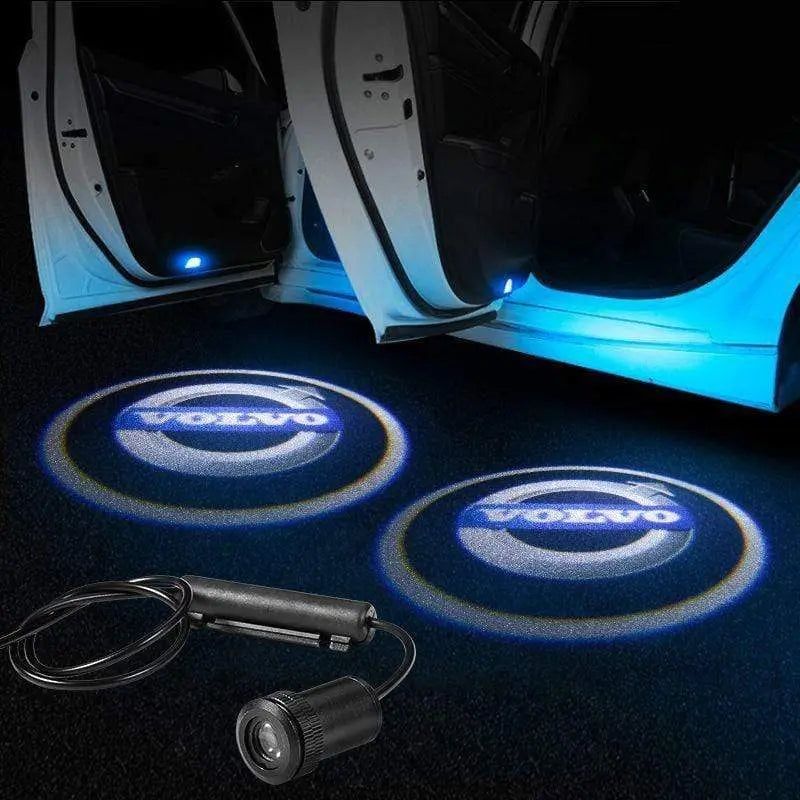 2pcs LED Car Door Courtesy Projector Laser Ghost Shadow Light For VOLVO Logo