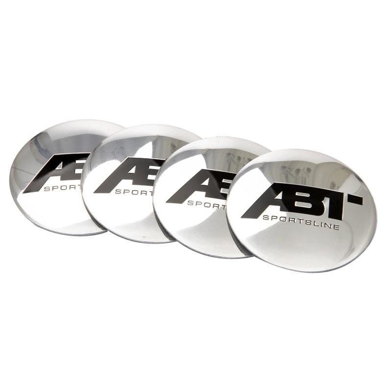 56mm 4PCS Volkswagen VW GTI Rabbit ABT Rline Passat Tiguan Bora Golf Car Wheel Center Hub Cap Sticker Emblem Badge Decal