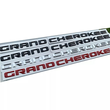 For jeep Grand Cherokee Front Left Right Door Side Emblem Nameplate Badge Letters Sticker