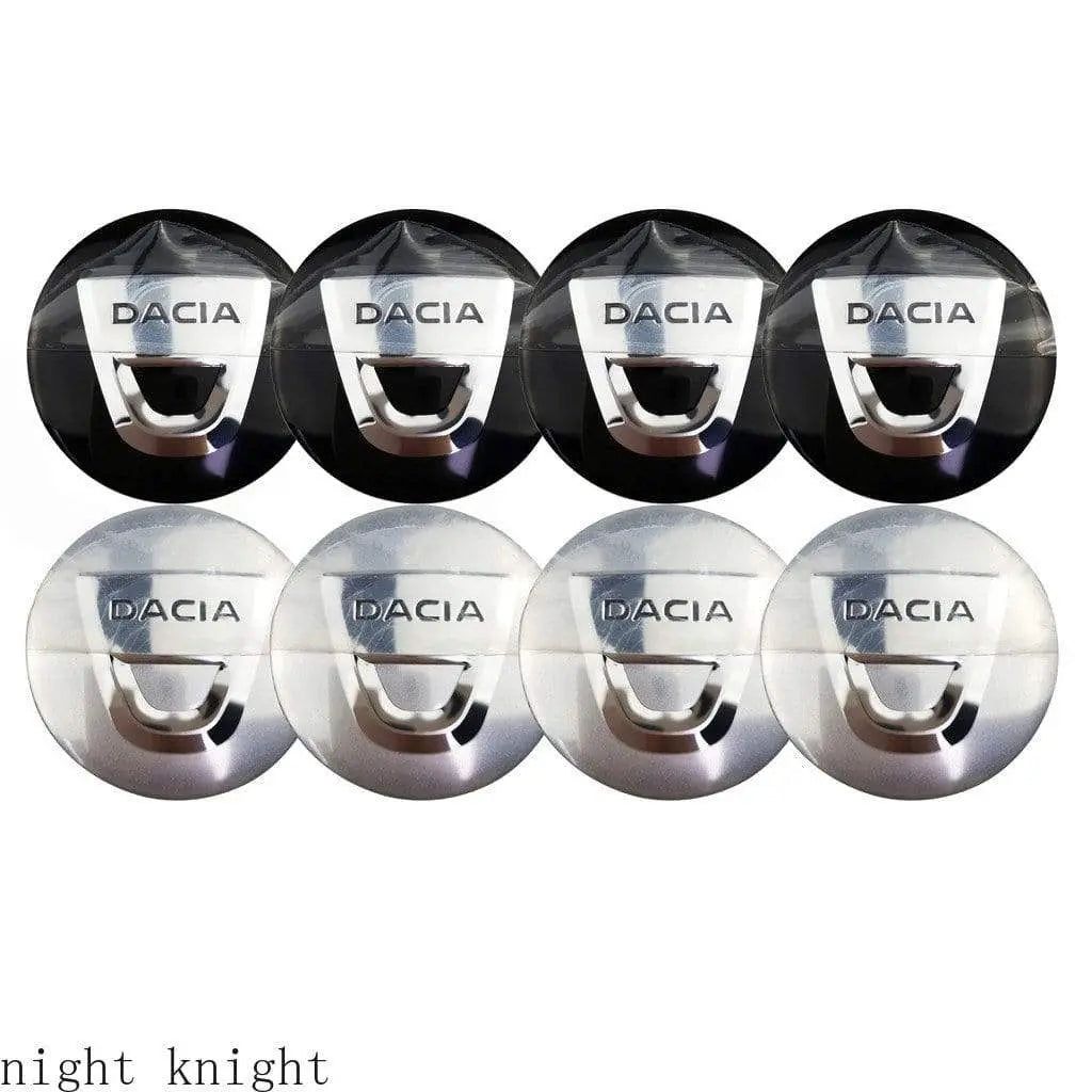 4PCS 56mm Dacia Car Wheel Center Hub Cap Sticker Auto Tire Emblem Badge Decal