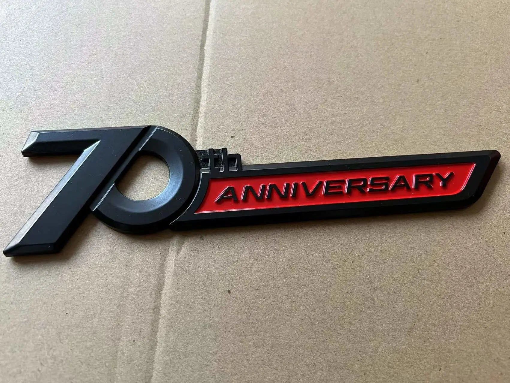 1 pic Side Emblem 70th Anniversary 3D Emblem Trunk Badge Sticker For Toyota Land Cruiser