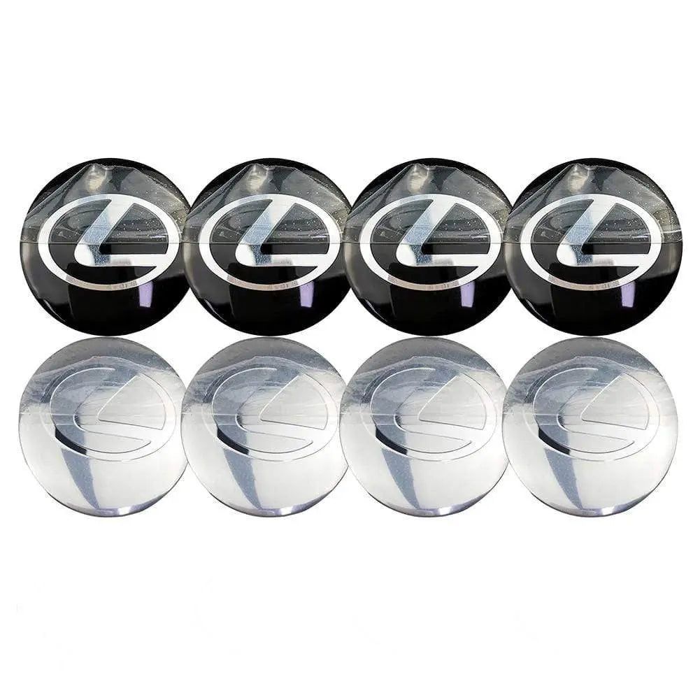 4PCS 56mm Lexus Car Wheel Center Hub Cap Sticker Auto Tire Emblem Badge Decal