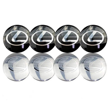 4PCS 56mm Lexus Car Wheel Center Hub Cap Sticker Auto Tire Emblem Badge Decal