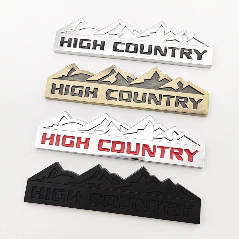 3D HIGH COUNTRY Car Sticker Emblem Badge Decal Front Grille for Jeep Chevy