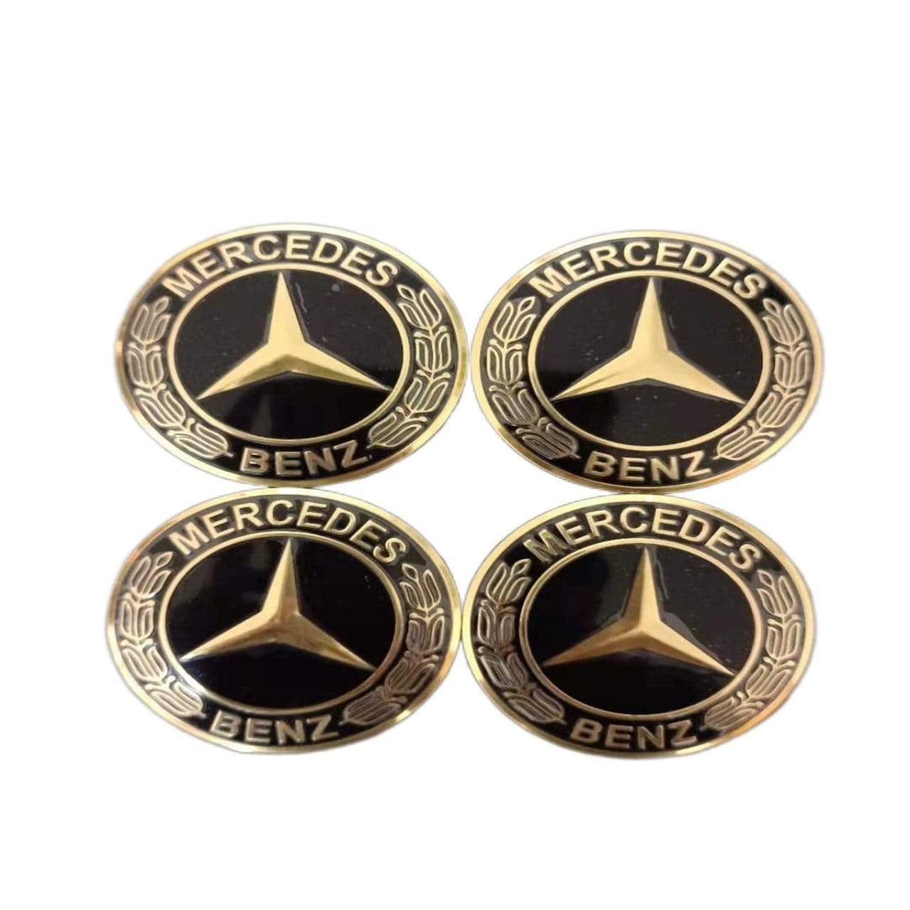 56mm 4PCS Mercedes Benz AMG Apple Tree Brabus Lorinser Car Wheel Center Hub Cap Sticker Emblem Badge Decal