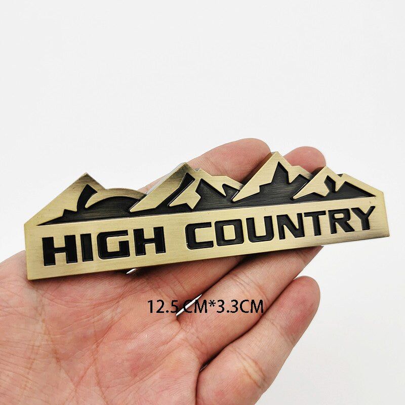 3D HIGH COUNTRY Car Sticker Emblem Badge Decal Front Grille for Jeep Chevy