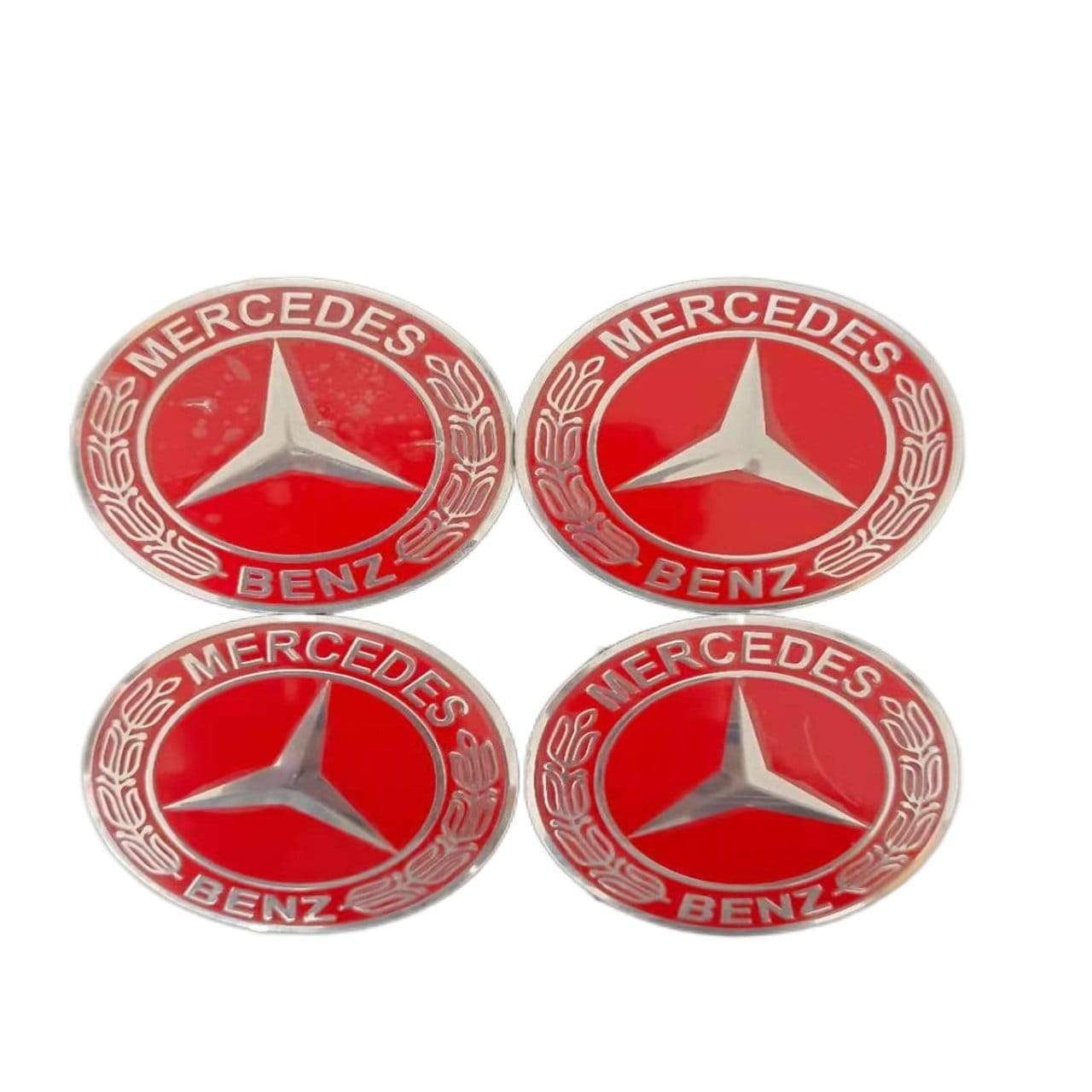 56mm 4PCS Mercedes Benz AMG Apple Tree Brabus Lorinser Car Wheel Center Hub Cap Sticker Emblem Badge Decal