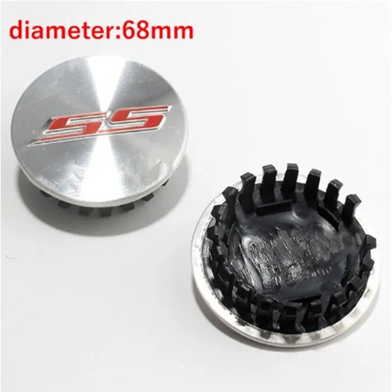 4Pcs/set 68mm SS ABS Carbon Fiber Car Wheel Center Covers For Chevrolet CAMARO Corvette