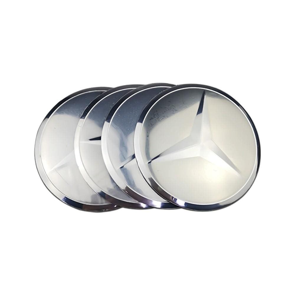 56mm 4PCS Mercedes Benz AMG Apple Tree Brabus Lorinser Car Wheel Center Hub Cap Sticker Emblem Badge Decal