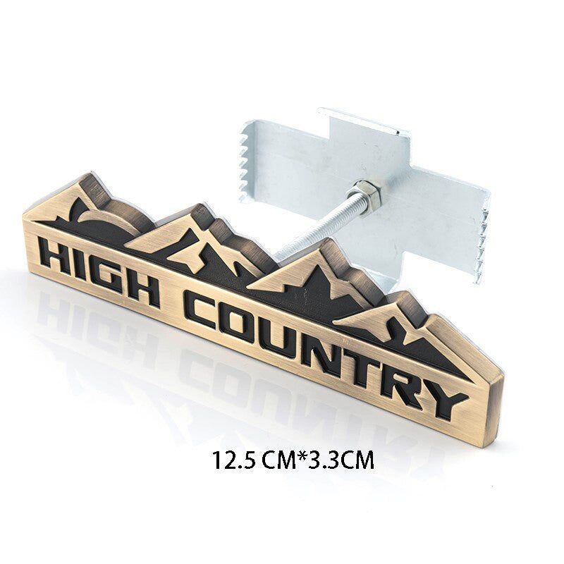 3D HIGH COUNTRY Car Sticker Emblem Badge Decal Front Grille for Jeep Chevy