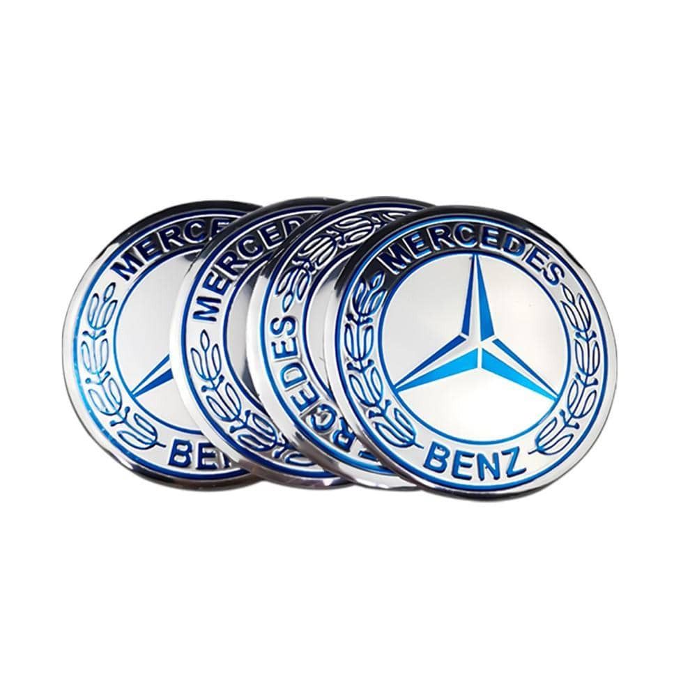 56mm 4PCS Mercedes Benz AMG Apple Tree Brabus Lorinser Car Wheel Center Hub Cap Sticker Emblem Badge Decal