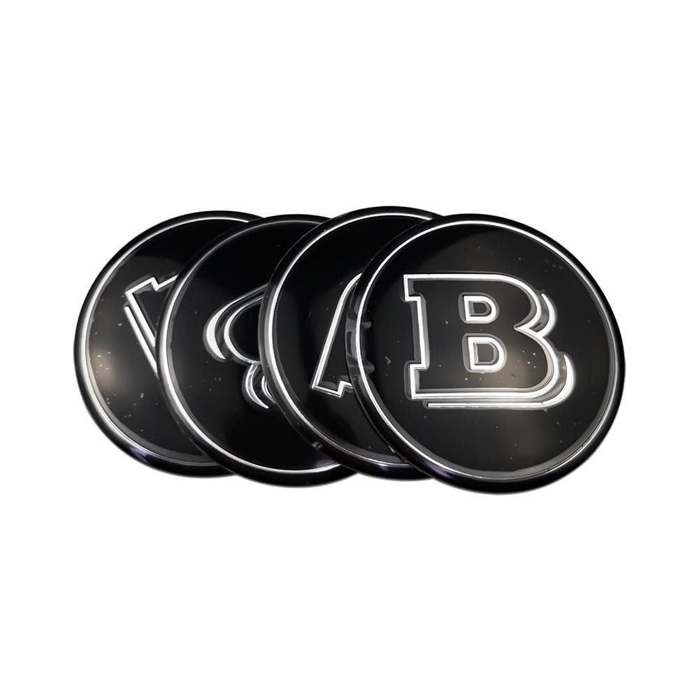56mm 4PCS Mercedes Benz AMG Apple Tree Brabus Lorinser Car Wheel Center Hub Cap Sticker Emblem Badge Decal