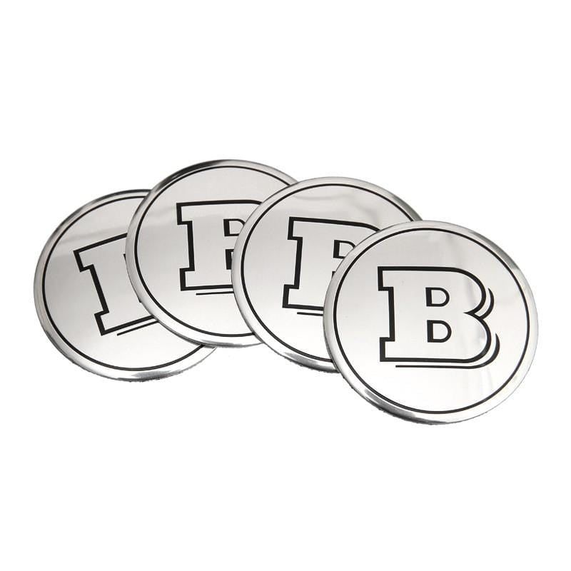 56mm 4PCS Mercedes Benz AMG Apple Tree Brabus Lorinser Car Wheel Center Hub Cap Sticker Emblem Badge Decal