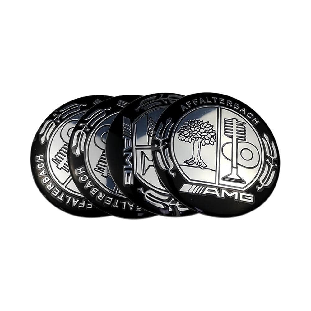 56mm 4PCS Mercedes Benz AMG Apple Tree Brabus Lorinser Car Wheel Center Hub Cap Sticker Emblem Badge Decal