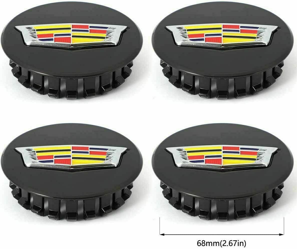 4x Cadillac 67mm Wheel Center Hub Cap Rim Emblem for ATS CTS DTS SRX STS XLR XTS