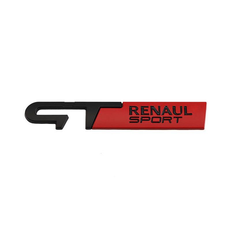 Metal GT Renaul Sport Badge rear Emblem tail sticker For Peugeot Kia
