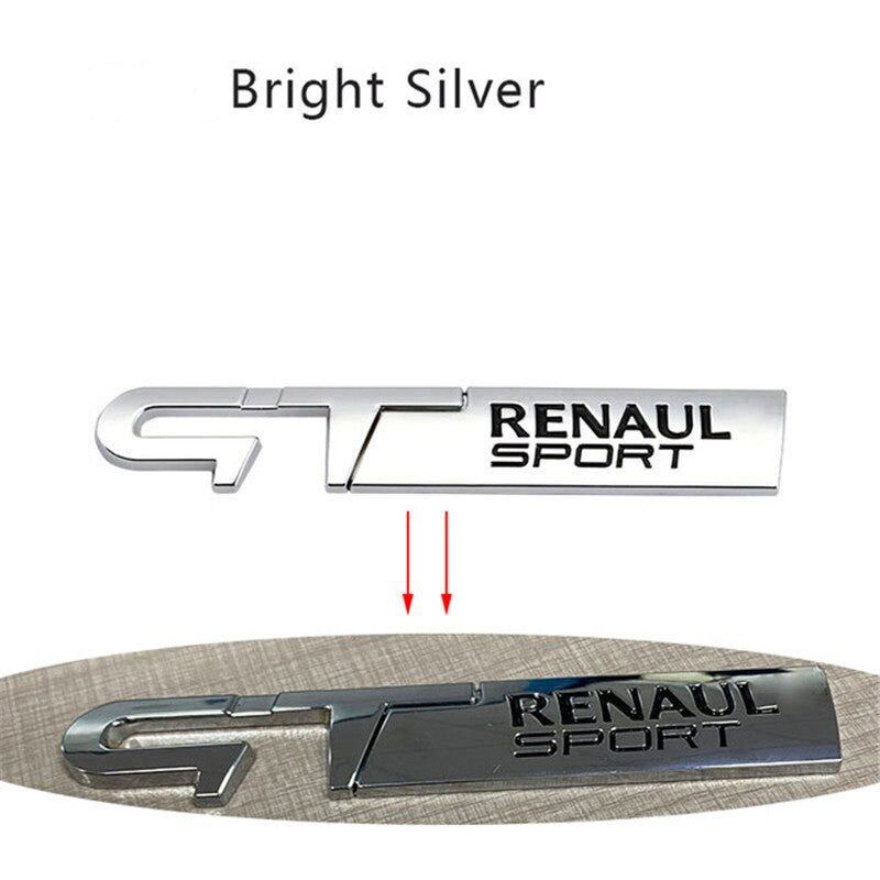 Metal GT Renaul Sport Badge rear Emblem tail sticker For Peugeot Kia