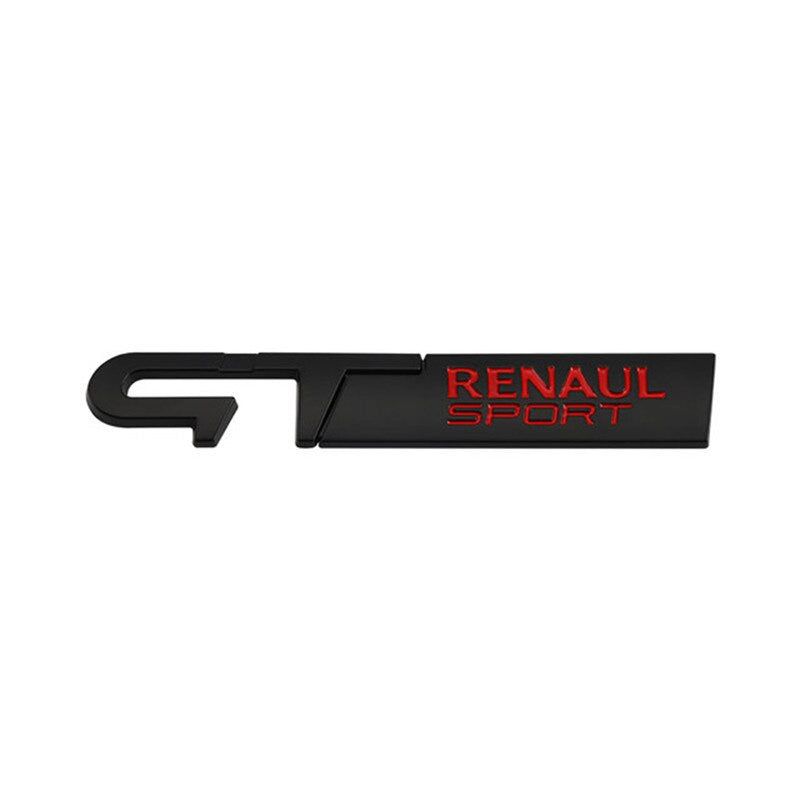 Metal GT Renaul Sport Badge rear Emblem tail sticker For Peugeot Kia
