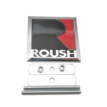 ROUSH Front Grille Emblem Chrome Metal Sport Grill Badge For Mustang GT