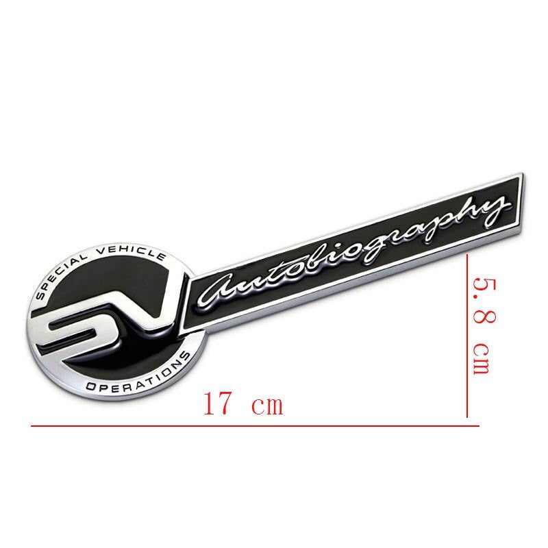 For Land Rover SVR Front Grill Emblem Car logo Badge Stickers 3D Metal Sport Discovery Defender